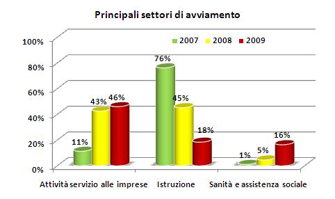 Settore In quale settore sono stati assunti?