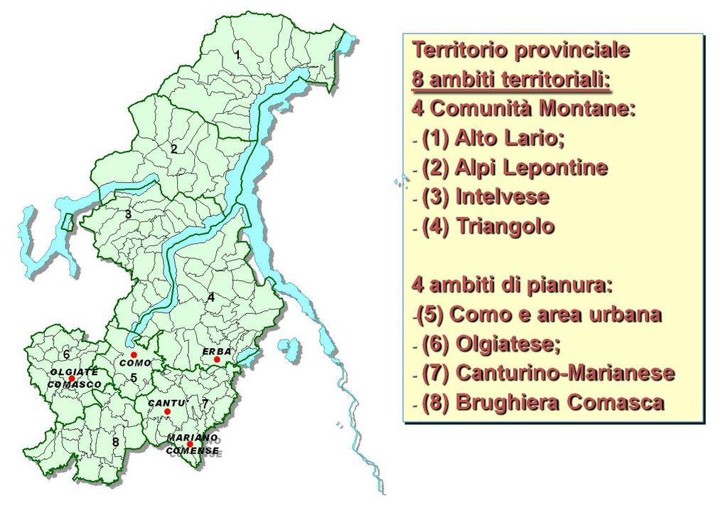 gli ambiti territoriali del