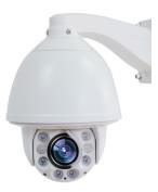 illuminatori IR con portata 150m, funzioni WDR e 3DNR, RTSP, protocollo ONVIF, IP66, tergivetro, uscita CVBS, alimentazione 12Vdc, alimentatore e staffa da muro a corredo Speed Dome IP 2MP