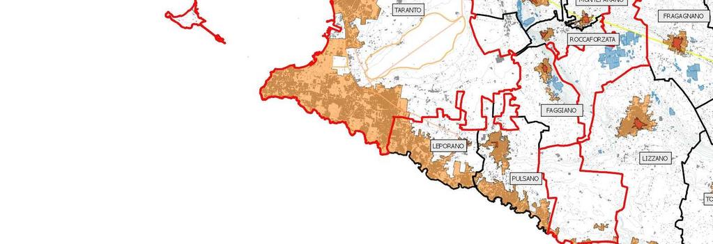 il 19,1% del territorio comunale) 57,2 %- Area di crisi