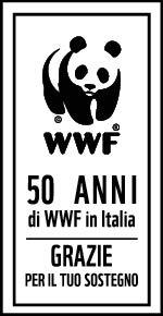 Il logo dei 50 anni WWF Italia Il logo creato per l'anniversario del WWF Italia non è modificabile e va usato esclusivamente sui materiali istituzionali.