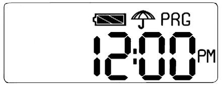 PAGINA PRINCIPALE DI DEFAULT Trascorso il tempo di check del display viene automaticamente visualizzata la pagina principale di default con l orologio: il lampeggio del separatore tra ore e minuti