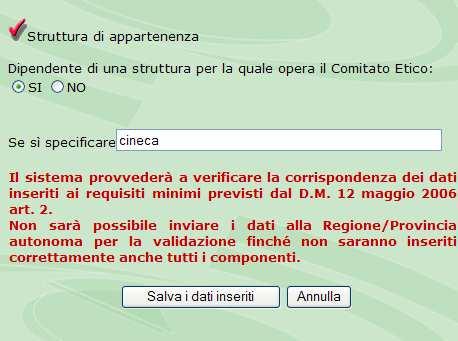 aggiornamento telematico dei dati nell