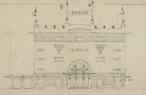 1 Fig. 1 - Cinema-teatro Odeon di Rivarolo Ligure. Prospetto, 1919. impostazioni progettuali fu infatti determinante per l elaborazione di ambientazioni dal forte impatto visivo e scenografico.