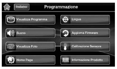 3. Premere l icona Programmazione (in alto a destra) per accedere alle