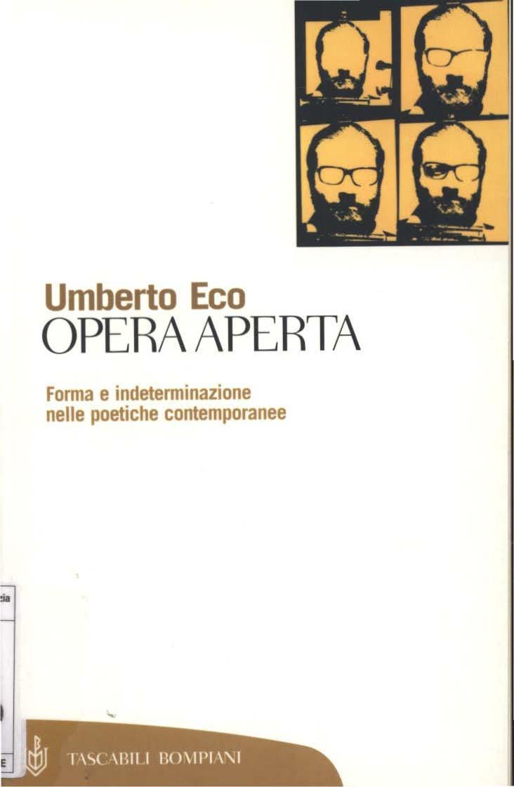 Ì8 Umberto Eco OPERA APERTA Forma e