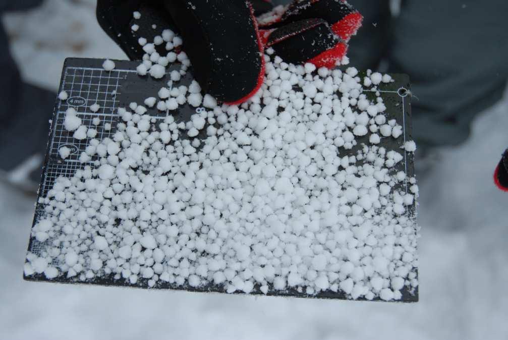 Neve pallottolare nevischio o neve pallottolare si tratta di una