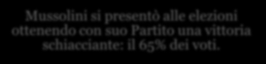 Le elezioni del 1924 Nel 1924 furono indette nuove elezioni.