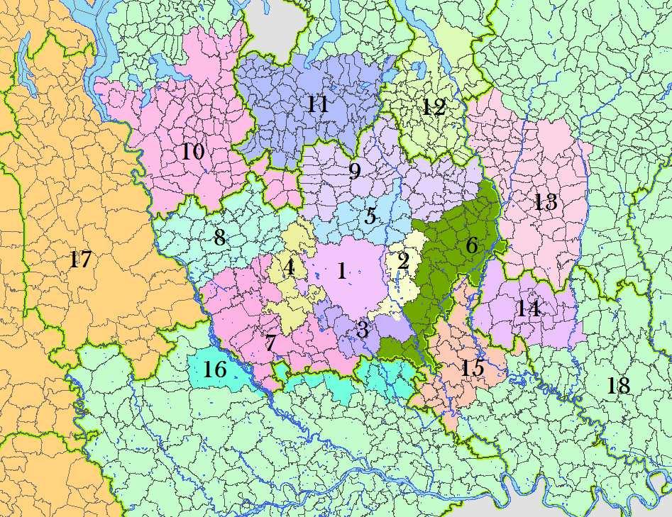 In conseguenza della disaggregazione del territorio, e dopo aver effettuato una ri-zonizzazione del grafo (in modo che i numeri di zona fossero progressivi da Milano verso l esterno), si è optato per