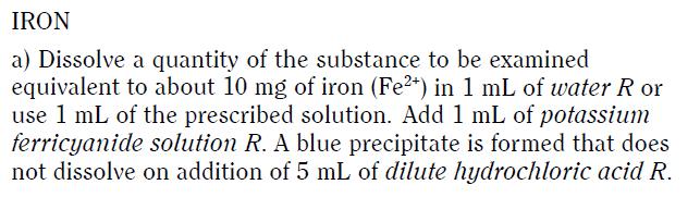 Reazioni analitiche dello ione ferro (II) Ad una soluzione acquosa della sostanza si aggiunge NH, in
