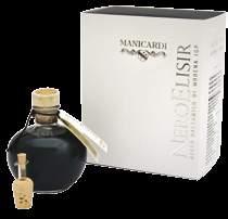 Bottiglia con astuccio, ricettario e versatore 250 ml 67 ABN - ACETAIA DI FAMIGLIA BLACK ELISIR BALSAMIC VINEGAR OF MODENA Chestnut, cherry, oak,