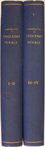 Principi del processo penale, Napoli, Morano, 1960, in-8,