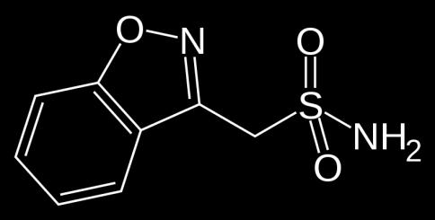 Zonisamide La zonisamide (ZNS), AED di seconda generazione, è un benzisossazolo con una catena laterale solfonammidica (1,2-benzisossazolo-3- metansolfonammide).