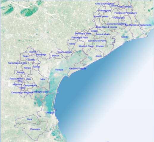 SVILUPPI GEOPORTALE IN COMUNE censimento, catalogazione e condivisione dei dati territoriali nella Città Metropolitana di Venezia Favorire l attuazione di un infrastruttura che diventi il focal point