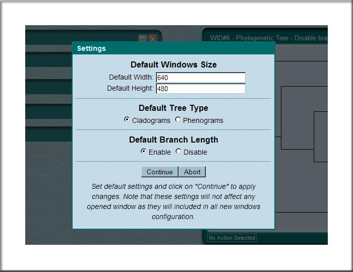 APPENDICE A. MANUALE D USO DI WEBCONSENSUS 2.0 210 Figura A.10: Parametri di configurazione della sezione Tree Editor.
