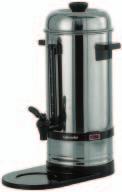 8351.06 53 6 PD.8351.09 59 9 PD.8351.12 69 12 PD.8351.18 85 18 Caffettiera elettrica con base, inox Ø H.