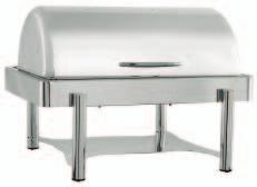 A40 40 Chafing dish tondo roll-top elettrico, inox* Ø PD.8136.