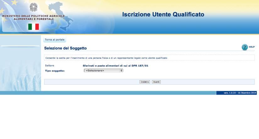 Specificate se siete una ditta individuale (persona fisica) oppure una società (persona