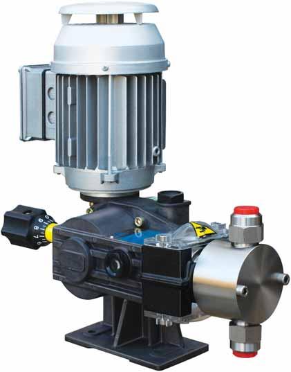 RBB Plunger metering pums Pompe dosatrice a pistone RBB series spring return plunger metering pump with sturdy and compact design.