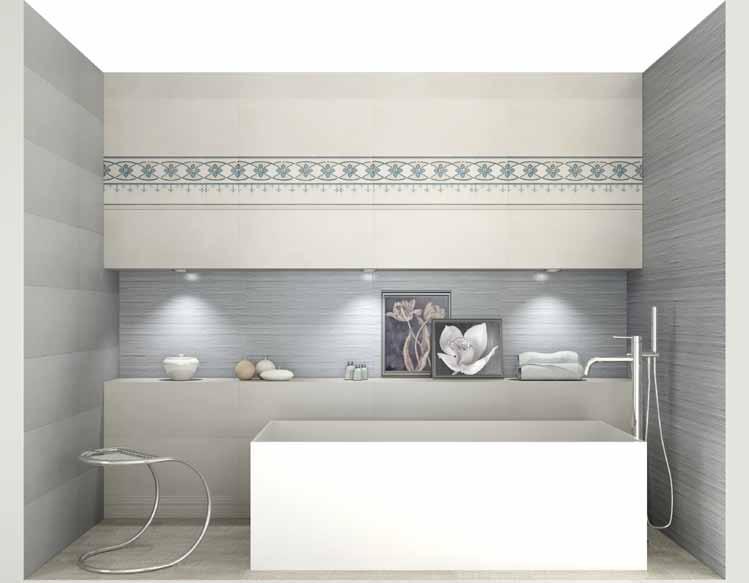 14 Rivestimenti IN PASTA BIANCA WHITE BODY WALL TILES DIMENSIONI BOX: HxL290xP145CM DIMENSIONS: HxL290xP145CM DESCRIZIONE E QUANTITA NECESSARIA PER COMPORRE IL BOX: DESCRIPTION AND NECESSARY QUANTITY