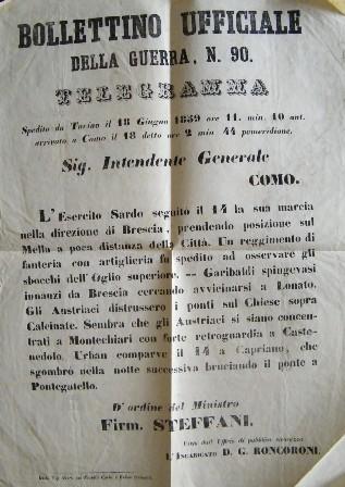 Bollettino Ufficiale della guerra n.