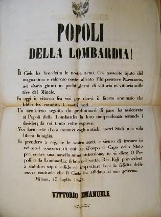 Vittorio Emanuele Manifesto di invocazione ai popoli