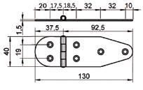 ! The dimensions shown in the data sheets are subject to minimal variations (different production line batch). In particular, do not drill the holes before receiving the products ART.