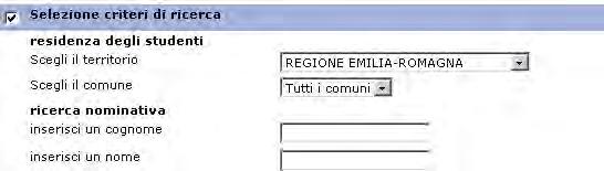 Anagrafe Regionale Studenti Questa sezione consente di accedere al sistema integrato di Banche dati Anagrafiche di Scuola, Formazione Professionale,