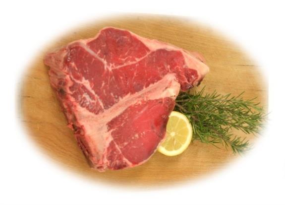 Specialità Bistecca di manzo ai ferri con osso alla fiorentina (gr.1.200/1.400) all etto 5.50 H Costata di manzo ai ferri (gr.1.200/1.400) all etto 5.00 H Tagliata di manzo su letto di rucola (gr.