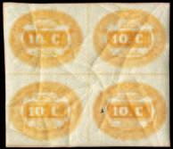 Segnatasse 666 1863-10c giallo, freschissimo. CF Bottacchi e A. Diena (Sassone 1-2.400+) 350 667 1863-10c giallo, coppia. CF Sorani (Sassone 1-4.