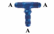 Adattatori da UNF/JIC a UNF/JIC AN834 Raccordo a 3 Vie Passaparete AN929 Tappo 919 Adattatore Maschio - Maschio 834-03P 3/8 x 24 - AN834-03C 3/8 x 24 - inox AN834-03D 3/8 x 24 - Alluminio AN834-04D