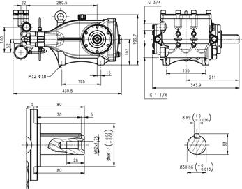 Standard Pumps / Pompe Standard Technical drawings / Disegni tecnici MXT Series / Serie MXT pumps are top of the range.
