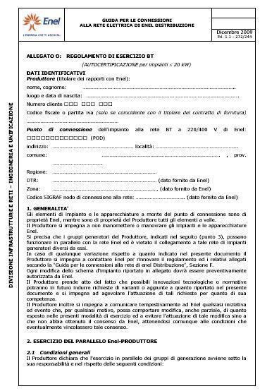 Corso d opera* 1. Preparazione documentazione richiesta dall impresa distributrice COMITATO ELETTROTECNICO ITALIANO 1.