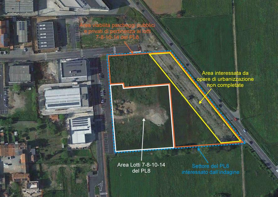 Figura 3: Individuazione settori area d'indagine L esame della serie storica delle foto aeree disponibili su Google Earth e sul Geoportale della Regione Lombardia, mostra che l area oggetto d