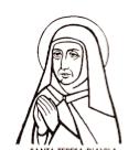 Santa Teresa d'avila, riformatrice del Carmelo, fond a t r i c e dell'ordine dei C a r m e l i t a n i Scalzi.