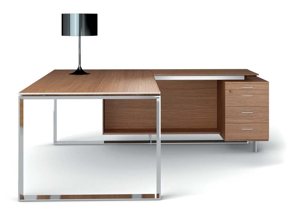 OUR CONCEPT OF RATIONALISM brings you to a stylistic harmony made of signs and tracings. The close leg, the minimal thicknesses give you an authoritative desk.