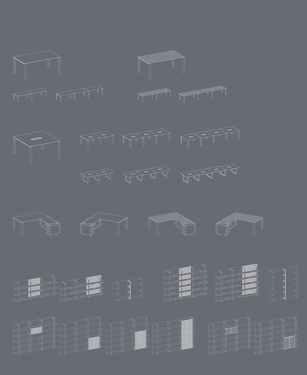 TECHNICAL INFORMATIONS Informazioni tecniche 180x100x73 cm 200x100x73 cm 180x100x73 cm 200x100x73 cm 360x100x73 cm 400x100x73 cm 540x100x73 cm 600x100x73 cm 360x100x73 cm 400x100x73 cm 540x100x73 cm