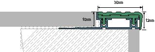 5 24 16, 35 17,42/box Terminale per gradini Alluminio NLM Fornisce una protezione durevole ai rivestimenti in legno o di piastrelle; fpresenta una parte superficiale scanalata