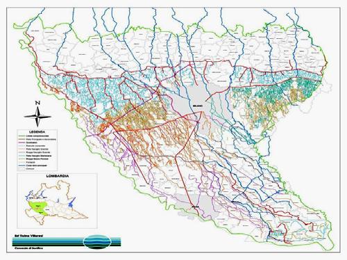 Il sistema Villoresi Il sistema Villoresi 86 Km il canale principale tra il Ticino e l Adda centinaia di km i
