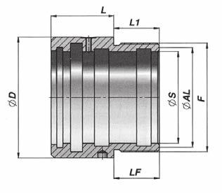 TESTATE DI GUIDA TUFFANTE 78 Tête de guidage plongeur Single acting head bush Plunger kolbenstangenführung L1 LF F ST I A TIPO 1 TIPO 2 TESTATE RGT000 RGT0 RGT000 RGT000 RGT000 RGT005 RGT000 RGT000