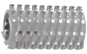 790 Frese a settori elicoidali con placchette piane e limitatore di truciolo Multicut spiral cutters made with straight tips and cut limiting device 0 110 1 1 1 170 10 d 0 - * 009 01 017 021 025 029