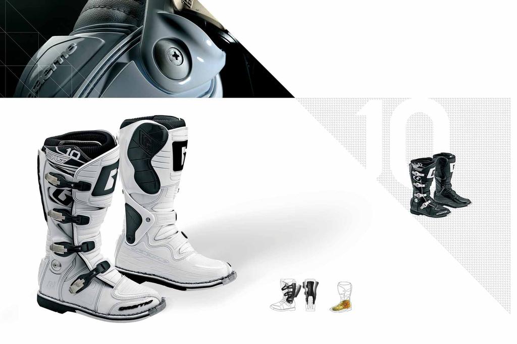 gaerne_cat_moto_parte OFFROAD 3-12-2008 16:22 Pagina 8 PREMIUM BOOTS, THE KIND OF BOOTS THAT REAL RACERS WEAR. BOOTS LIKE THE GAERNE SG_10 S.