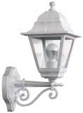 Lanterne e lampione per esterni in alluminio pressofuso, diffusori in termoplastico trasparente, portalampada E27