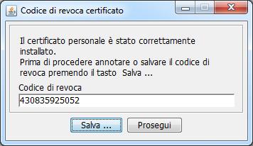 Figura 22 Il certificato di firma digitale è stato correttamente installato sulla smart card (vedi figura seguente).