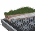 Fornitura e posa di Iglu green roof dispersione in materiale plastico rigenerato (PP), resistente alle sostanze organiche, che funge da strato di accumulo e drenante.