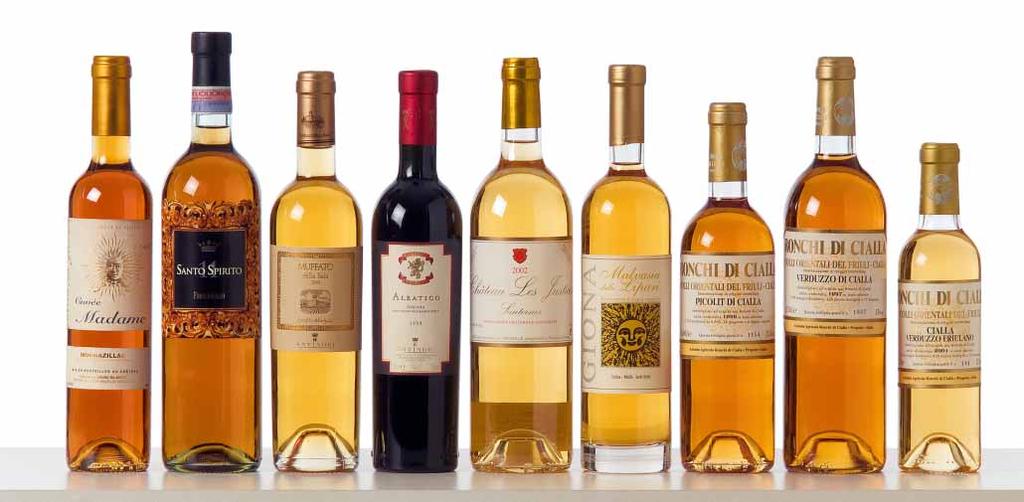 Monbazillac Cuveé Madame 97 156. Vinsanto Frescobaldi 157. Muffato della Sala Antinori 158. Aleatico Antinori 159.