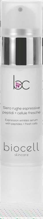 Siero rughe espressive è stato formulato con un Peptide Amminico (Argirelina) arricchito da un mix di speciali sostanze.