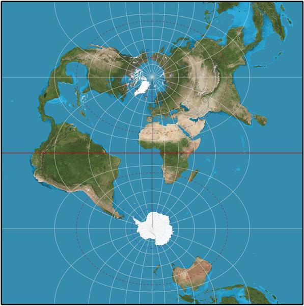 CENNI DI CARTOGRAFIA Una tipo di proiezione importante è la proiezione cilindrica trasversa in cui cilindro di proiezione è tangente ad una coppia di meridiani invece che