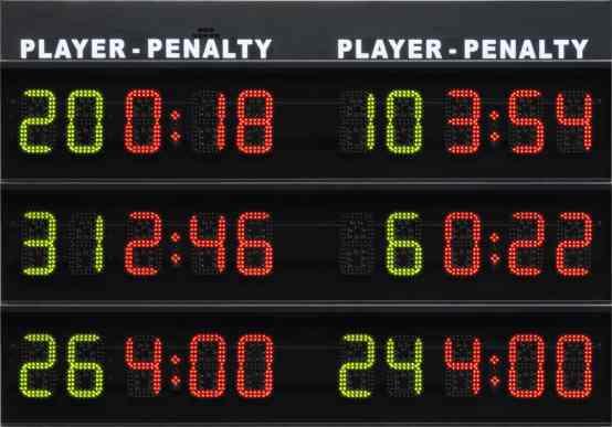 Numero del giocatore: [0-99], cifre alte 20cm Tempo di penalità: [0:00-9:59], cifre alte 20cm :,,, alcio a 5, imensioni e peso: