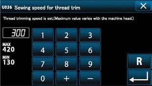 Immettere il valore di impostazione con il tastierino numerico ❸ e ❹. 2.